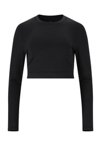 ENDURANCE ATHLECIA - Langarmshirt Marianne Im trendy Croptop-Design - 1001 Black