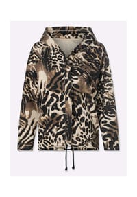 heine - Shirtjacke - schwarz-sand-bedruckt