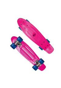 No Rules - Skateboard ABEC 5 Fun pink, mit Leuchtrollen - pink