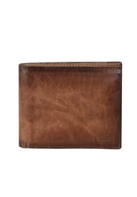 FOSSIL Derrick - Derrick Geldbörse Leder 11,5 cm - brown