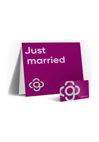 Geschenkkarte JUST MARRIED - undefined - 