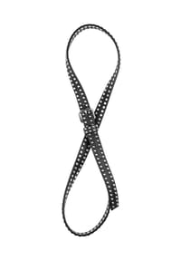 collezione alessandro® - Schmaler Gürtel Nietengürtel mit vielen kleinen Nieten - schwarz