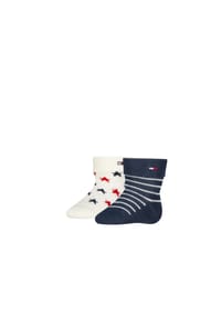 TOMMY HILFIGER - Stoppersocken, 2er-Pack, für Babys und Kleinkinder - 001 TOMMY ORIGINA