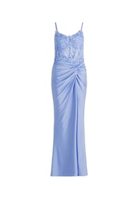 Vera Mont - Abendkleid mit Stickerei - Smoky Lavender