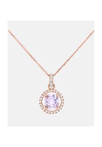 Diamant L'eternel - Kette mit Anhänger, mit 0.1 ct Diamant, 375 Roségold - rose gold