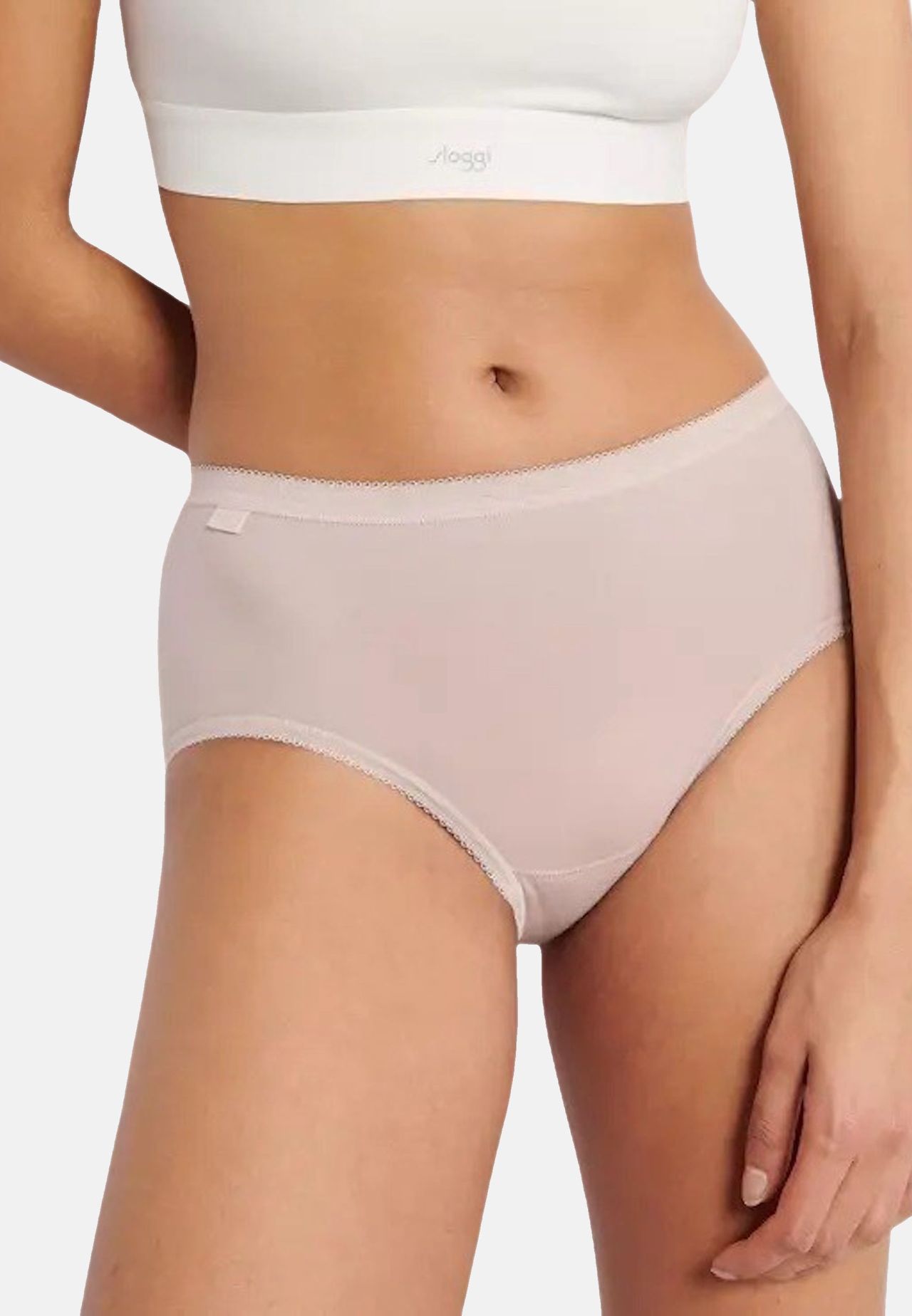 Sloggi Basic+ Midi-Slips, 3Er-Pack, FüR Damen, Lila|Rosa|Weiß, 44