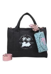 Fritzi aus Preußen Malibu Denim Limited Barbie - Shopper Tote Bag Malibu Denim Limited Barbie mit abnehmbarem Haarband - Denim Blacky