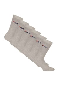 FILA - Unisex Socken, 6er Pack - Crew Socks, Strümpfe, Street, Sport (2x 3 Paar) - Blau