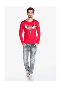 CIPO & BAXX® Sweatshirt mit stylischem Glanz-Look Bild 1