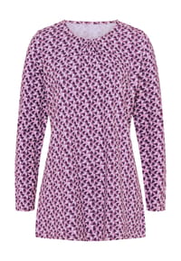 SIEH AN! - Longshirt - apricot-rostrot-bedruckt
