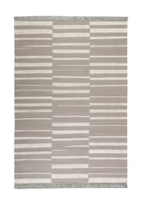 WECONhome - Kurzflorteppich Skid Marks - Skandi Look handgewebt - natur