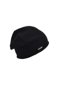 SEEBERGER - Baskenmütze, Emblem, für Damen - 0 BLACK
