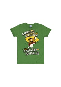 LOGOSHIRT® - T-Shirt Slimfit Speedy Gonbzales - Arriba - green