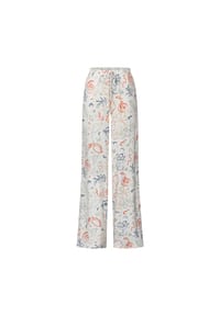 MYJAMA - Pyjamahose Bella long mit Künstlerdesign - White Artprint