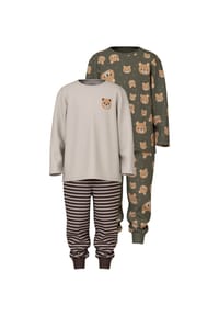 name it® - Pyjama NIGHTSET Schlafanzug 2er Pack - grün