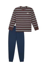 SCHIESSER - Schlafanzug Nightwear, Baumwolle, für Kinder - 325 KAKAOBRAUN