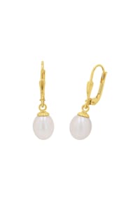 amor - Damen Ohrhänger "2013828", 375er Gelbgold mit Süßwasserzuchtperle - gold