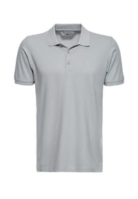 WAY OF GLORY - Poloshirt aus hochwertigem Pikee - grau