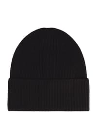 GALERIA - Seide-Cashmere Strickmütze, Umschlag, für Damen - BLACK