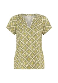 CARTOON - Shirtbluse, Split-Neck, für Damen - 5860 GREEN/PURPLE