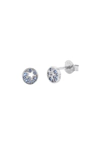 TOM TAILOR - Ohrstecker für Mädchen, Silber 925, Zirkonia | Stern - blau