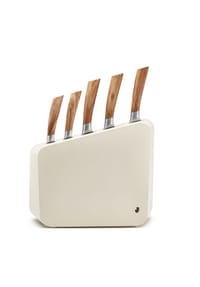 Paul Wirths Bestecke - 5-tlg. Messerblock - olive