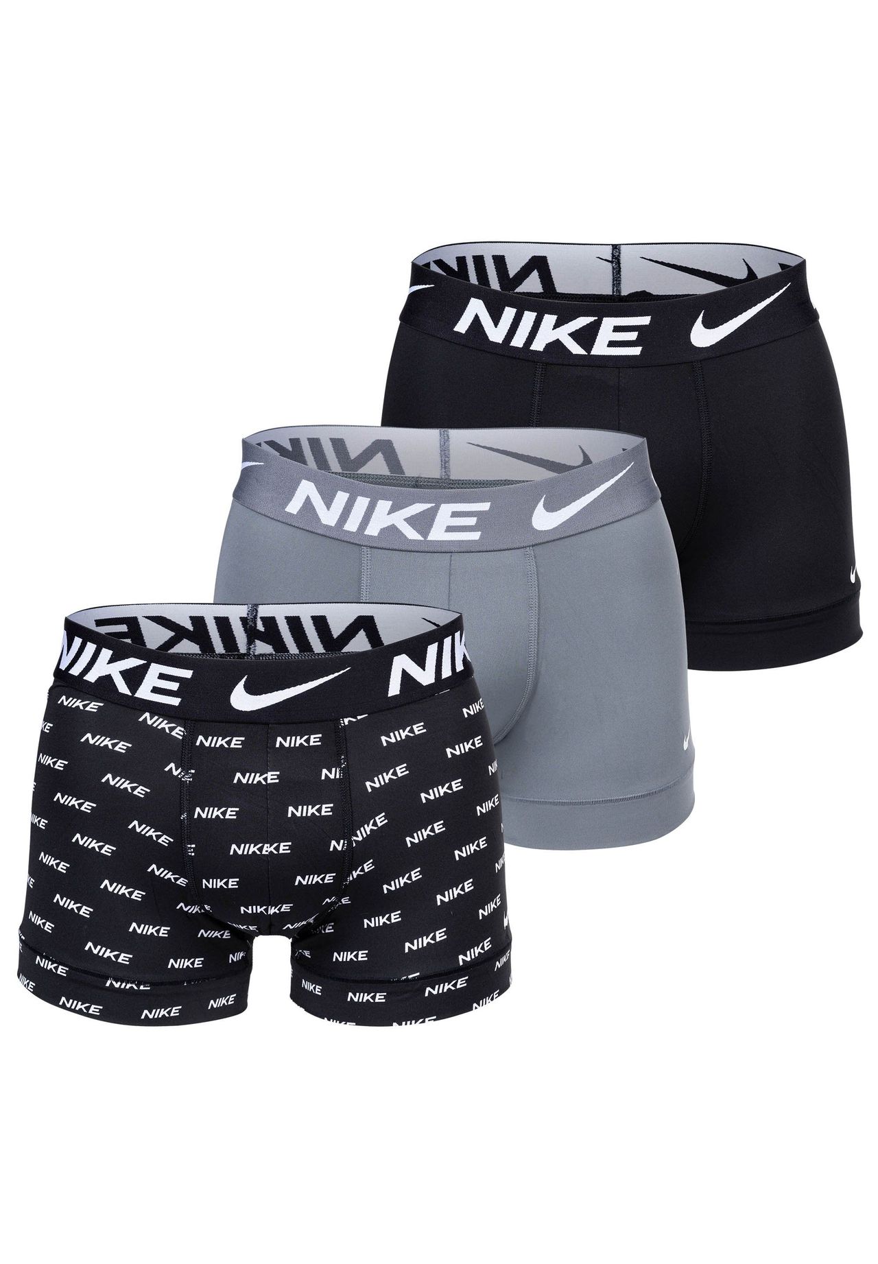 Nike Herren Schwarz Dri - Fit Essential Micro Trunk Boxer Short 3Er Pack Grau - Bild 6