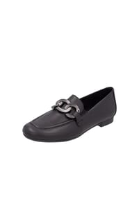 remonte® - Slipper, Leder, Blockabsatz, für Damen - SCHWARZ/SCHWARZ