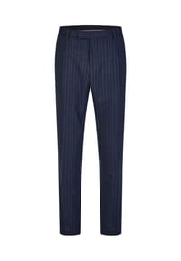 HECHTER PARIS - Businesshose Modern Fit mit Nadelstreifen-Design - Mitternachtsblau