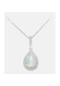 Diamant L'eternel - Kette mit Anhänger, mit Diamant, 375 Weißgold - white gold