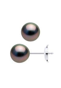 Pearls & Colors - Prestige-Ohrringe mit Tahiti-Zuchtperlen - Weißgold/Tahiti Color/8,5-9 mm