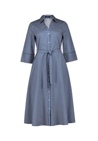zero - Hemdblusenkleid mit 3/4 Arm - Dark Blue/White
