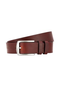 pierre cardin - Ledergürtel Basic - Dunkelbraun