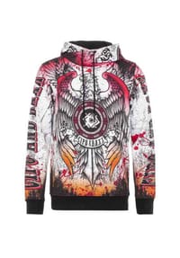 CIPO & BAXX® - Sweatshirt mit coolem Alloverprint - RED