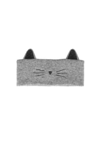 maximo® - MINI GIRL-Stirnband, Katze Öhrchen, doppelt - mittelgraumeliert