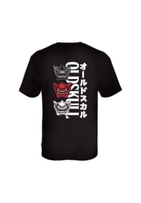 OLDSKULL - T-Shirt Asian Triple Mask mit coolem Print - Black