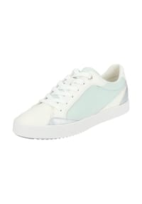 GEOX - Lederimitat/Textil Sneaker - Blau/Weiß