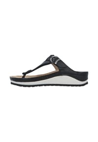 berkemann - Zehenstegsandalen Mila - Schwarz