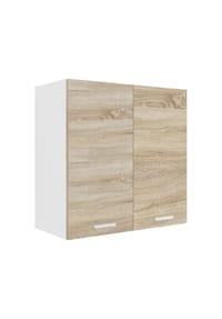 VCM. - Küchenschrank hängend | Maße ca. H. 60 x B. 60 x T. 31 cm | Hängeschrank mit zwei Fächern | Küchenmöbel – Esilo - Weiß
