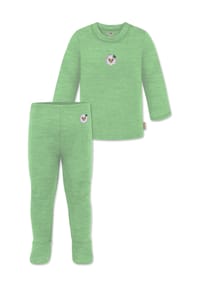 normani® - Baby Merino Set Wollpullover und Unterhose - Anthrazit