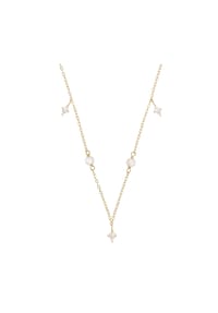 NOELANI - Kette mit Anhänger für Damen, Silber 925, Süßwasserzuchtperle, Zirkonia - MEHRFARBIG