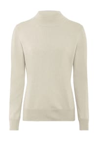GALERIA - Seide-Kaschmir Pullover "Rom", Stehkragen, für Damen - AQUA