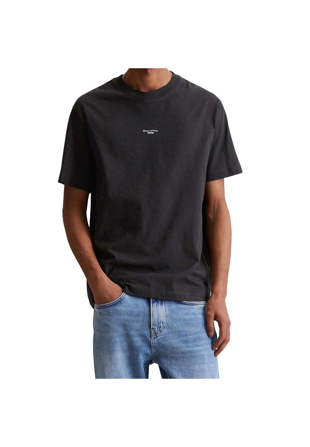 Marc O'polo Denim Sleeve T-Shirt, Relaxed Fit, Bio-Baumwolle, FüR Herren, Schwarz, M