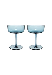 like. by Villeroy & Boch Sektschale / Dessertschale, Set 2tlg Like Ice - Like Glass - blau