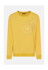 olsen - Sweatshirt, Rippbündchen, für Damen - 30036 YELLOW