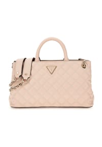 GUESS - Henkeltasche "Giully", Label, Magnetdruckknopf, für Damen - BLACK