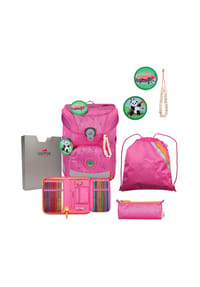 DerDieDas® ERGOFLEX EASY ECO - Schulranzen-Set, 6-teilig - PINK PLANET