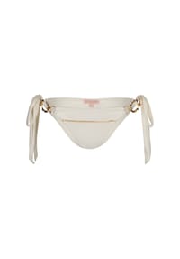 MODA MINX - Bikinihose Hoop Hoop seitlich gebunden mit wunderschönen Ringen - Black