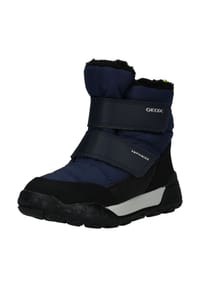 GEOX - Lederimitat/Textil Stiefel - Navy/Lime