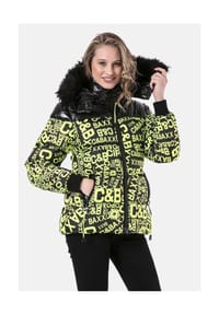 CIPO & BAXX® - Jacken mit modischem Allover-Print, WM129 - NEONGREEN